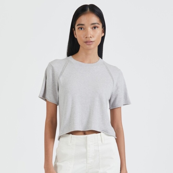 ATM Anthony Thomas Melillo Sweaters - NWT ATM Cotton Cashmere Oversized Short Sleeve Sweater S